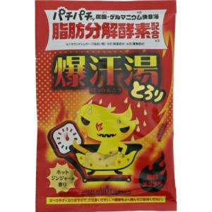 バイソン 爆汗湯 ゲルマニウム快音浴 とろり ホットジンジャーの香り 入浴剤 60g【×5個 メール便送料無料】｜atlife