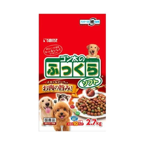 【送料無料・まとめ買い×4個セット】サンライズ ゴン太のふっくらソフト 2.7kg