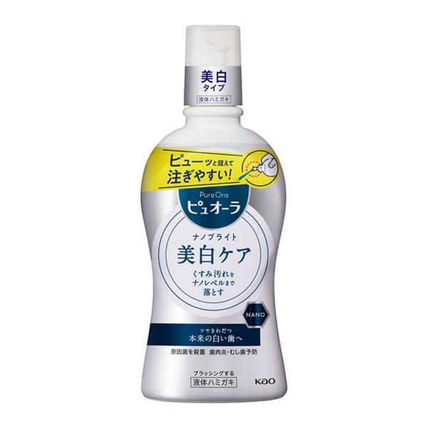 【送料無料・まとめ買い×12個セット】 花王 薬用ピュオーラ ナノブライト 液体ハミガキ 400ml