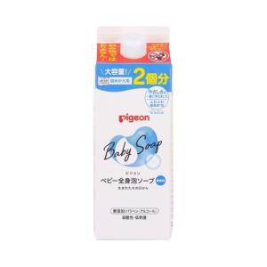 (送料無料・まとめ買い×12個セット)ピジョン ベビー全身泡ソープ 詰めかえ用 大容量 800ml