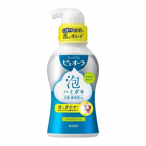 【送料無料・まとめ買い×24個セット】花王 薬用 ピュオーラ 泡ハミガキ マイルドグリーン 190m...