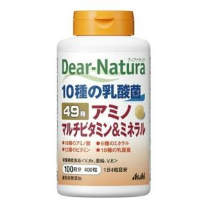 (送料無料・まとめ買い×24個セット)アサヒ ディアナチュラ 49アミノ マルチビタミン&ミネラル 100日分 400粒