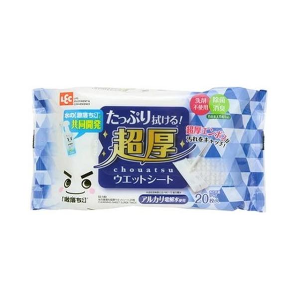 【送料無料・まとめ買い×36個セット】レック LEC 水の激落ちくん 超厚 ウェットシート 20枚入