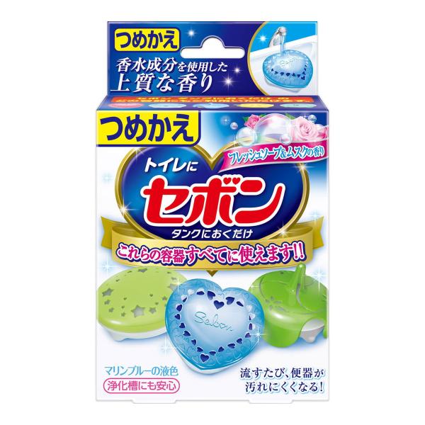 【送料無料・まとめ買い×40個セット】アース製薬 セボン タンクにおくだけ つめかえ フレッシュソー...