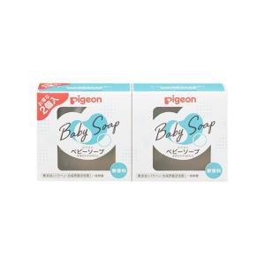 (送料無料・まとめ買い×40個セット)ピジョン Pigeon ベビーソープ 90g×2個入 ベビー 全身用せっけん