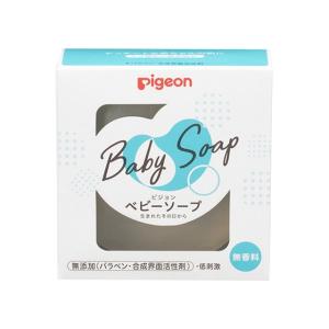 (送料無料・まとめ買い×80個セット)ピジョン Pigeon ベビーソープ 90g ベビー 全身用せっけん