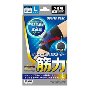 (送料無料・まとめ買い×100個セット) スポーツギア アフォーダンスサポーター 筋力 ひざ用 L 左右兼用