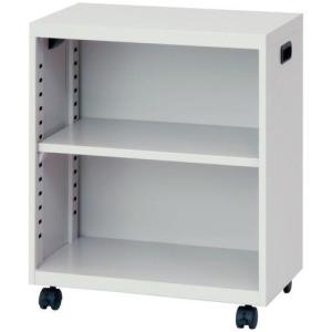 ナカバヤシ 鍵付き扉 書類キャビネット 両開き スチール書庫 2段 収納