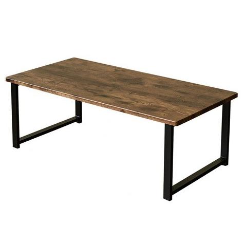 ローテーブル 幅90×45 木製 スチール脚 リビングテーブル 北欧 おしゃれ センターテーブル ウ...