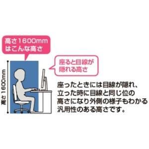 パーテーション クロス張り 衝立 ついたて 目...の詳細画像3