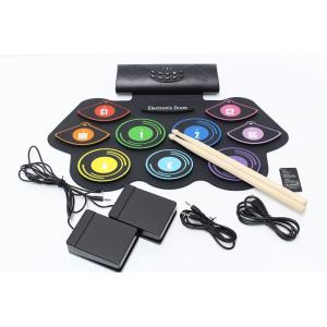 電子ドラムパッド　ロールアップ可能　練習用ドラムセット（TAN-190） （玩具、電子ドラム、楽器、...