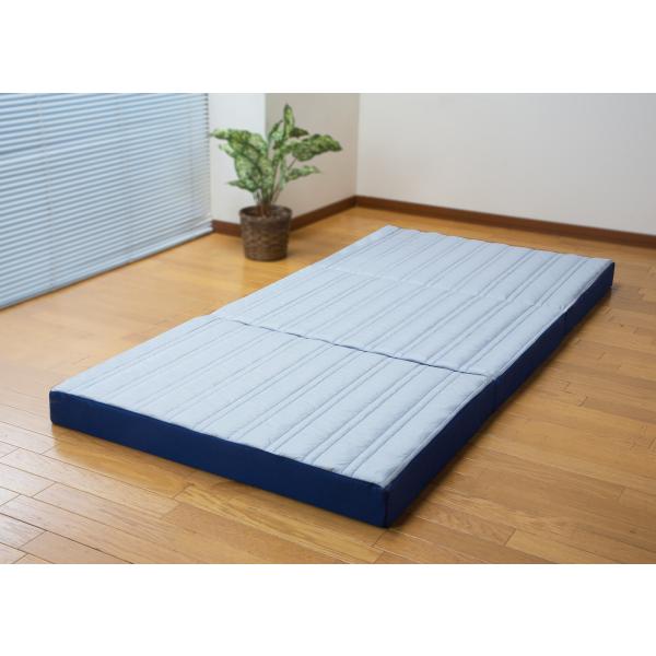 アキレス Float Wave ハードタイプ セミダブル（日本製 三つ折り マットレス）