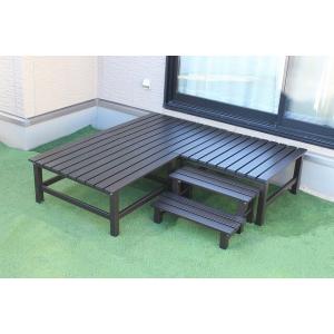 アルミデッキ縁台 デッキ 大 単品 TAN-927-180 約幅177×奥行90×高さ42cm(縁台...