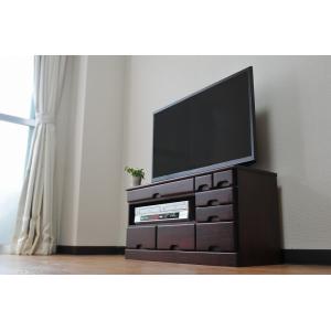 桐製テレビ台（TAN-803）（ローボード　テレビボード　TV台　パーソナル　テレビラック　キャビネ...