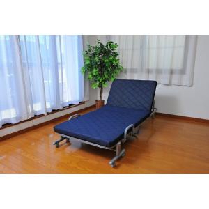 高反発入りメッシュ折りたたみベッド　TAN-137（シングルベッド、ベッド、折り畳みベッド、スチール...