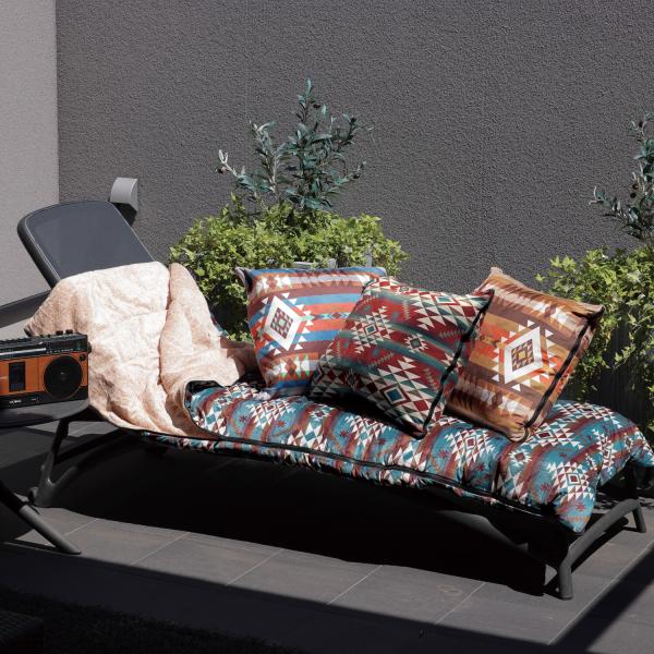 こたつ掛けにもクッションにもなる3wayシュラフ(寝袋)「ヴィンツ」 ブルー 190x190(ブラン...