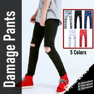 タイムセール使用で30%OFF ダメージパンツ メンズ ストレッチ