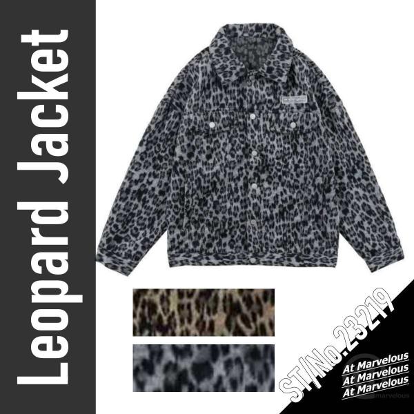 ヒョウ柄 シールファー ジャケット メンズ レオパード ヒョウ柄 アウター ジャケット アウター ブ...