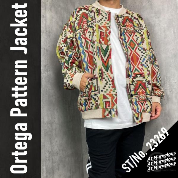 ジャカード ブルゾン MA-1 メンズ 総柄 羽織り アウター アメカジ 渋谷 原宿 ストリート ジ...