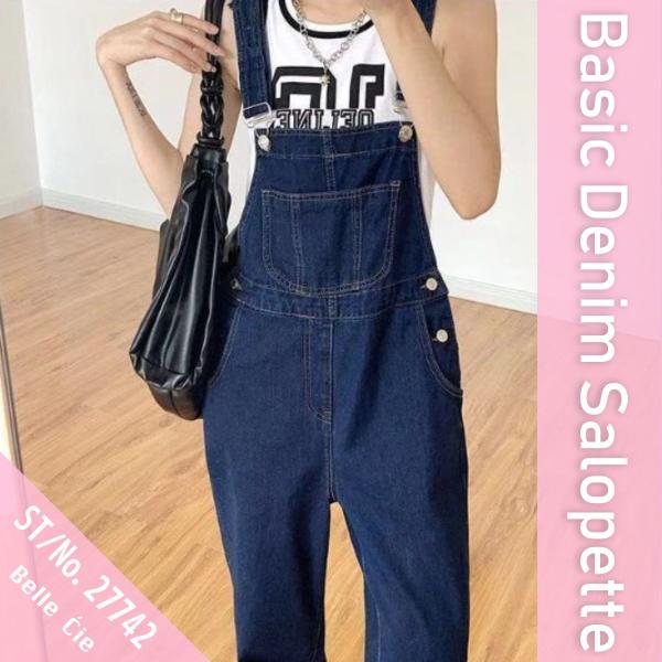オールインワン サロペット オーバーオール つなぎ レディース 男女兼用 カジュアル デニム シンプ...