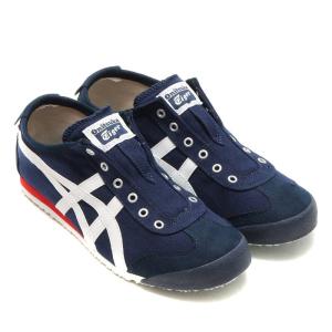 オニツカ タイガー Onitsuka Tiger スニーカー メキシコ 66 スリッポン(NAVY/OFF WHITE) 19SS-I