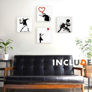 日本正規ライセンス アートパネル ファブリックボード バンクシー