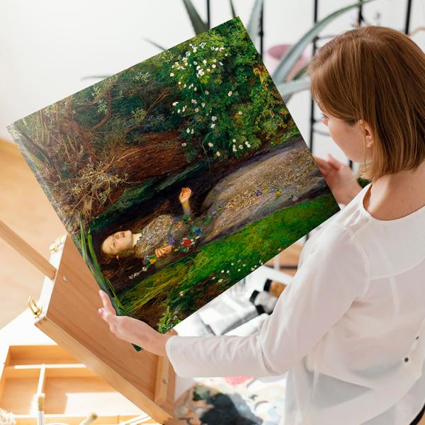 アートパネル アートボード ミレイ オフィーリア 33x22 A4 壁掛け インテリア 絵画 01