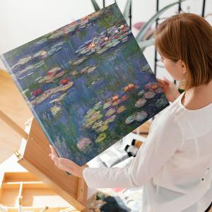 絵画 油絵 青木今陽 肉筆油絵 花瓶いっぱいの花々 送料無料 : アート