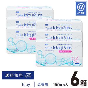 ピュア ワンデーピュアうるおいプラス お徳用 96枚入 4箱セット シード