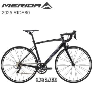 ブラック アルミロードバイク メリダハンドル MERIDA ( メリダ ) ロードバイク RIDE 80 ( ライド 80 ) パール