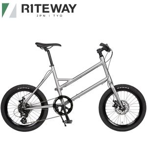 RITEWAY (ライトウェイ) GLACIER (グレイシア) マットグレーシルバー ミニベロ 自転車｜atomic-cycle