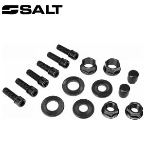SALT ソルト ナット/ボルト ハードウェアパック 611801 ブラック 3/8 14mm AXLE NUTS｜atomic-cycle