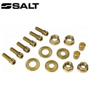 SALT ソルト ナット/ボルト ハードウェアパック 611805 ゴールド 3/8 14mm AXLE NUTS｜atomic-cycle