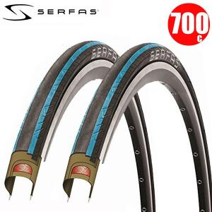 【2本セット】 SARFAS サーファス セカ 700X25C 728034 ブルー ロードバイク タイヤ