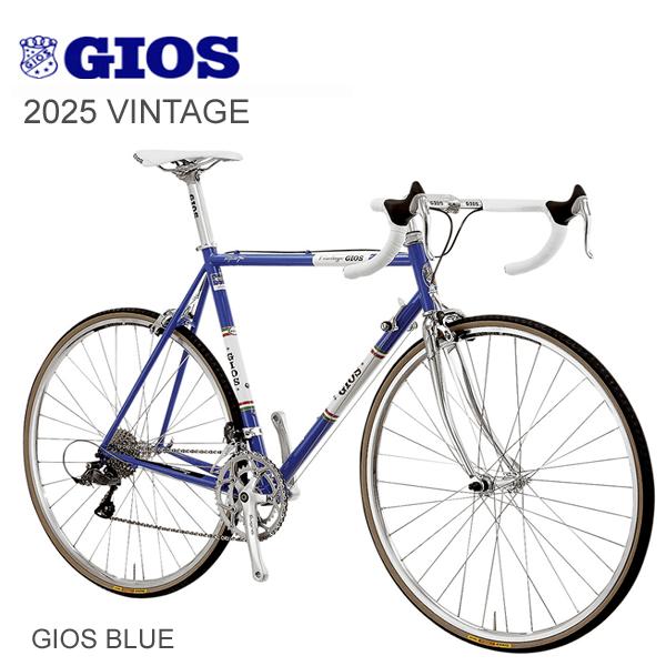 2025 GIOS ジオス ロードバイク VINTAGE ヴィンテージ GIOSブルー 自転車 ロー...