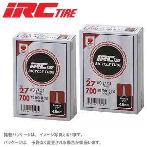 【2本セット】 IRC アイアールシー 700×18-26C 仏式 40mm 箱入り 自転車 チューブ｜atomic-cycle