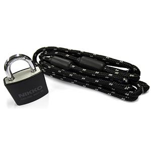 NIKKO ニッコー 自転車 鍵 DR-180 コンポジットマテリアル チェーン ロック BK