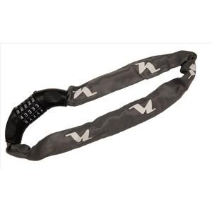 NIKKO ニッコー 自転車 鍵 N661C750 5桁ダイヤル式 チェーン ロック グレイ