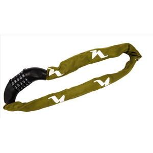 NIKKO ニッコー 自転車 鍵 N661C750 5桁ダイヤル式 チェーン ロック グリーン