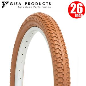 電動自転車 タイヤ GIZA PRODUCTS ギザ プロダクツ C-727 26x1.75 BRN TIR27009 26インチ 電動アシスト 自転車 タイヤ｜atomic-cycle