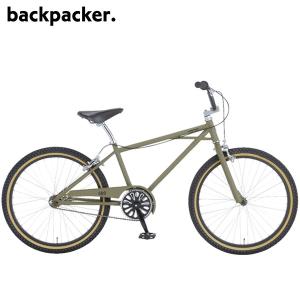 BACKPACKER バックパッカー 609 BMX マットオリーブ 24インチ クルーザー｜atomic-cycle