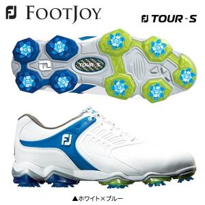 「27.0cm/1足のみ」 フットジョイ ゴルフ FJ ツアー TOUR S 55308 ゴルフシューズ ホワイト×ブルー FOOTJOY
