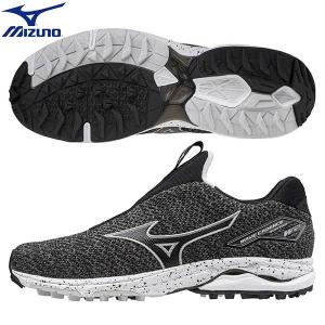 「25.5cmのみ」 ミズノ ゴルフ ウェーブケイデンス ニット 51GM2050 スパイクレス ゴルフシューズ ブラック(09)MIZUNOWAVE CADENCE KINT  ウエーブ