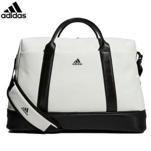アディダス スリーストライプ HB3669 ボストンバッグ ホワイト×ブラックadidas