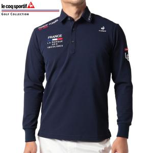 ルコック QGMUJB05 長袖 ポロシャツ ネイビー