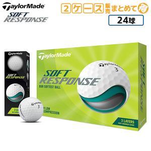 「送料無料/2ケース販売」テーラーメイド ゴルフ ソフトレスポンス N0803601 ゴルフボール ホワイト TaylorMade Soft Response 2ダース/24球｜atomic-golf