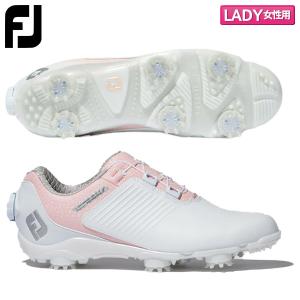 「レディース」フットジョイ 98179 ドライジョイズ フォー ウィメン ボア ゴルフシューズ ホワイト×ピンク FOOTJOY DryJoys BOA｜atomic-golf