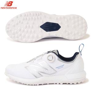 ニューバランス Fresh Foam X 2500 v4 SL BOA UGS2500 スパイクレス ゴルフシューズ ホワイト×ブルー｜atomic-golf