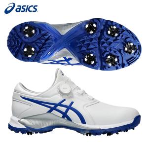 アシックス 1111A229 GEL-ACE PRO M BOA ゴルフシューズ ホワイト×アシックス ブルー(103) asics ゲルエース｜atomic-golf