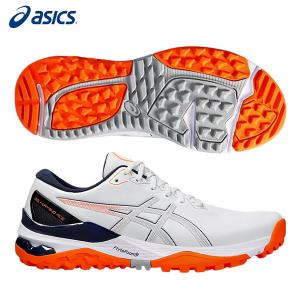 アシックス 1111A243 GEL-KAYANO ACE 2 ゴルフシューズ ホワイト×ショッキン...